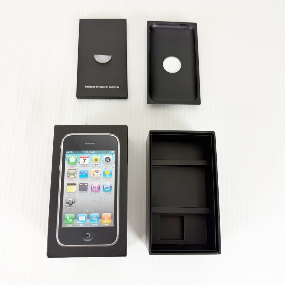EMPTY BOX ONLY Original Genuine Apple iPhone 3GS 8GB AT&T Black